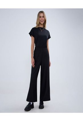 Camiseta Para Mujer Manga Corta Color Negro Marca Ostu #40092214