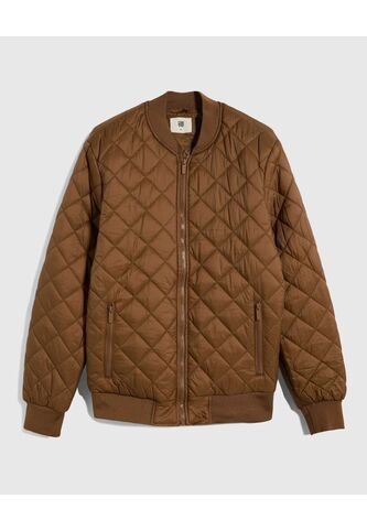 Chaqueta Para Hombre Bomber Color Camel Marca Ostu #60080107 Ostu