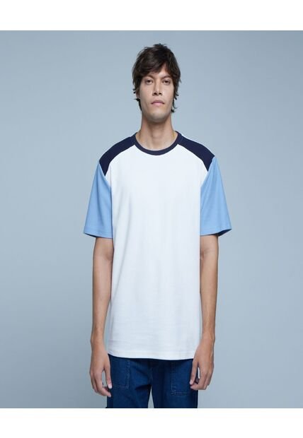 Camiseta Para Hombre Manga Corta Color Beige Marca Ostu #60091251