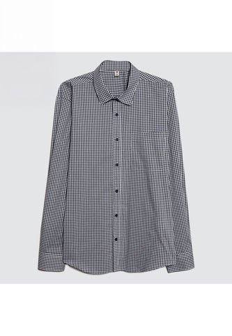 Camisa Para Hombre Manga Larga Con Bolsillo Color Azul  Marca Ostu #60010640 Ostu