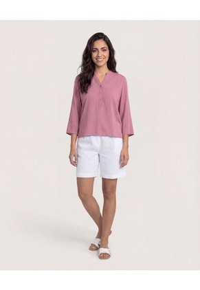 Blusa Para Mujer Manga 3/4 Color Morado Marca Ostu #40121228