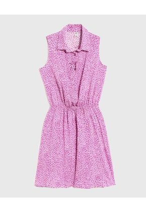 Vestido Infantil Niña M/Sisa Medio Color Morado Marca Ostu #90170072