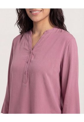 Blusa Para Mujer Manga 3/4 Color Morado Marca Ostu #40121228