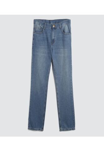 Jean Para Hombre Regular Color Azul Medio Marca Ostu #60160366 Ostu
