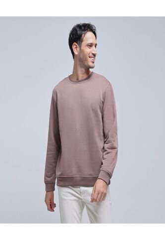 Buzo Para Hombre Cuello Redondo Color Café  Marca Ostu #60060429 Ostu
