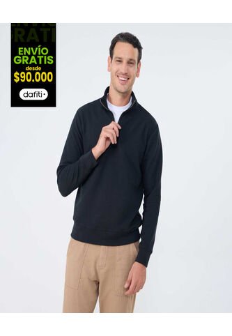 Buzo Para Hombre Zipper Color Negro Marca Ostu #60060478 Ostu