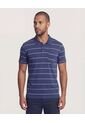 Polo  Para Hombre Cuello Tejido Con Bolsillo Color Azul Marca Ostu #60110899 de Ostu