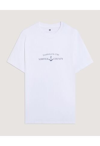 Camiseta  Para Hombre Manga Corta Cuello Redondo Color Blanco Marca Ostu #60091897 Ostu