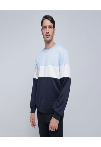 Buzo Para Hombre Cuello Redondo Color Azul  Marca Ostu #60060436 Ostu