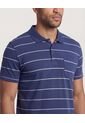 Polo  Para Hombre Cuello Tejido Con Bolsillo Color Azul Marca Ostu #60110899 de Ostu