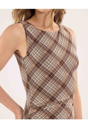 Vestido Para Mujer M/Sisa Largo Color Café Marca Ostu #40170333