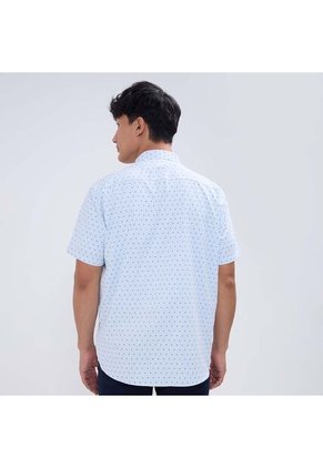 Camisa Para Hombre Manga Corta Con Bolsillo Color Azul Marca Ostu #60010750