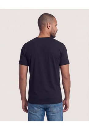 Camiseta Para Hombre Manga Corta Cuello Redondo Color Negro Marca Ostu #60091927