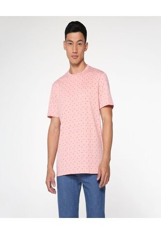 Camiseta Para Hombre Manga Corta Color Rosado  Marca Ostu #60090855 Ostu