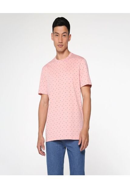 Camiseta Para Hombre Manga Corta Color Rosado  Marca Ostu #60090855