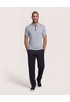 Polo  Para Hombre Cuello Maquina Sin Bolsillo Color Gris Marca Ostu #60110829