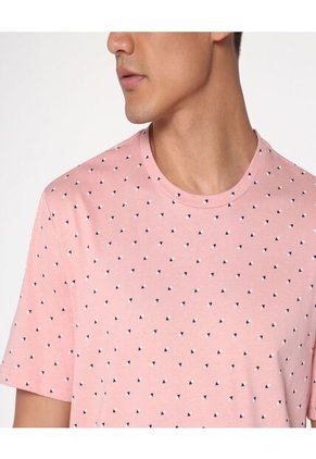 Camiseta Para Hombre Manga Corta Color Rosado  Marca Ostu #60090855