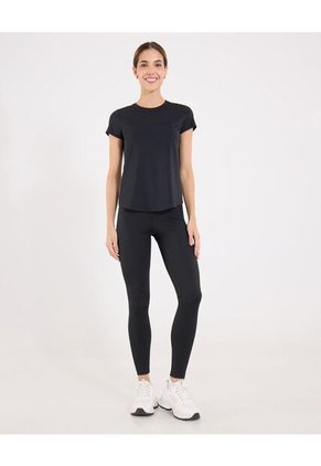 Camiseta Para Mujer Manga Corta Cuello Redondo Color Negro Marca Ostu #40092714