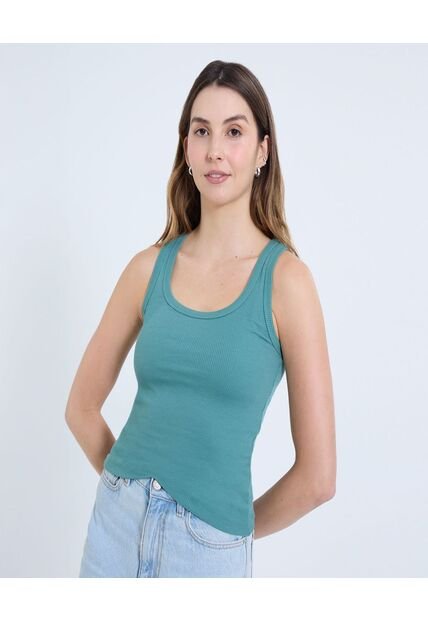 Camiseta Para Mujer Manga Sisa Color Verde Marca Ostu #40092339