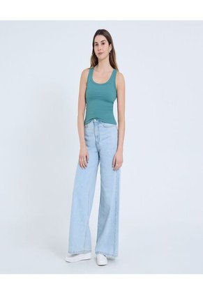 Camiseta Para Mujer Manga Sisa Color Verde Marca Ostu #40092339