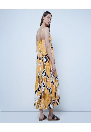 Vestido Para Mujer Manga Sisa Color Naranja Marca Ostu #40170241