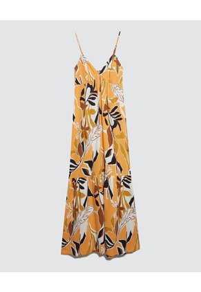 Vestido Para Mujer Manga Sisa Color Naranja Marca Ostu #40170241