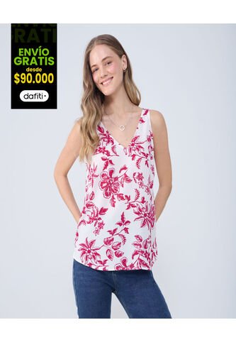 Blusa Para Mujer Manga Sisa Color Purpura Marca Ostu #40121115 Ostu