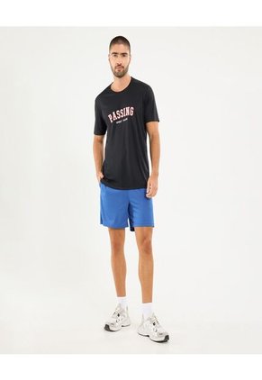 Camiseta Para Hombre Manga Corta Cuello Redondo Color Negro Marca Ostu #60091627