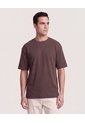 Camiseta Oversize Texturizada  Para Hombre Café Ostu de Ostu