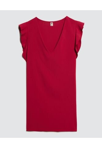 Blusa Para Mujer Manga Corta Color Rojo Marca Ostu #40121037 Ostu