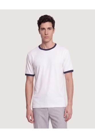 Camiseta Retro Contrast  Para Hombre Crema Ostu Ostu