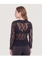 Camiseta Blonda Romantic  Para Mujer Negro Ostu de Ostu