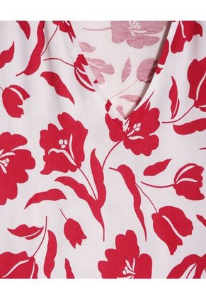 Blusa Para Mujer Manga Corta Color Rojo Marca Ostu #40120960