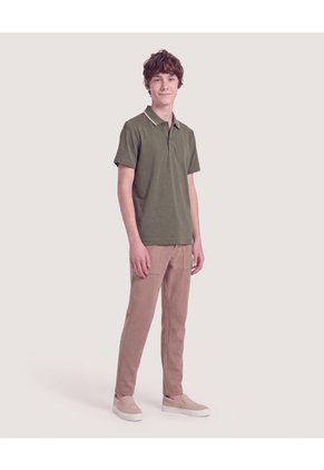 Niño-Polo Essential  Infantil Niño Verde Ostu