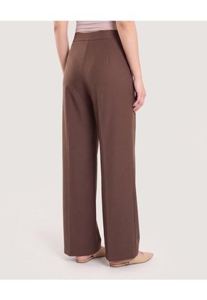 Pantalón Wide Leg Sastre  Para Mujer Café Ostu