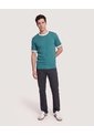 Camiseta Retro Contrast  Para Hombre Verde Ostu de Ostu