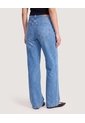 Jean Straight Brillos Denim  Para Mujer Azul Ostu de Ostu