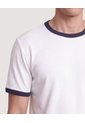 Camiseta Retro Contrast  Para Hombre Crema Ostu de Ostu