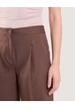Pantalón Wide Leg Sastre  Para Mujer Café Ostu de Ostu