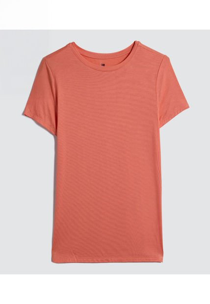 Camiseta Para Mujer Manga Corta Color Naranja Marca Ostu #40091927