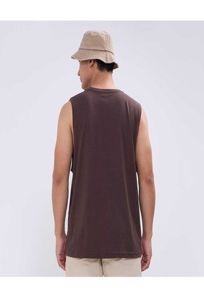 Camiseta Para Hombre Manga Sisa Color Café  Marca Ostu #60091416