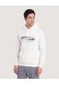 Hoodie Basico Estampado  Para Hombre Crema Ostu de Ostu