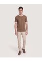 Camiseta Retro Contrast  Para Hombre Café Ostu de Ostu