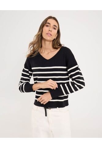 Saco Para Mujer Cuello V Color Negro Marca Ostu #40330078 Ostu