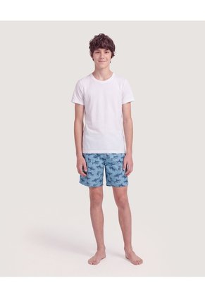Niño-Bermuda Bañadora Tiburones Infantil Niño Azul Ostu
