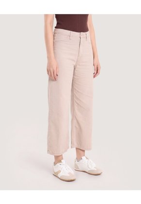 Jean Culotte Easy Fit Para Mujer Arena Ostu