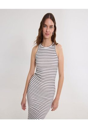 Vestido Para Mujer M/Sisa Largo Color Blanco Marca Ostu #40170329