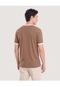 Camiseta Retro Contrast  Para Hombre Café Ostu de Ostu