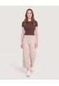 Jean Culotte Easy Fit  Para Mujer Arena Ostu de Ostu