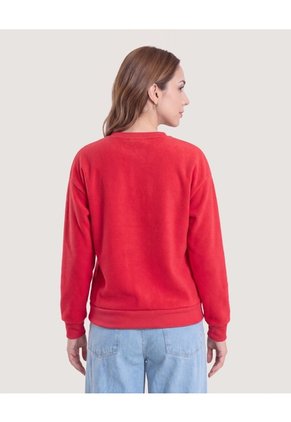 Buzo Minnie Mouse Varsity  Para Mujer Rojo Ostu